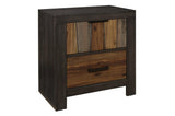 Cooper Youth Bedroom Set rustic mahogany and ebony finish detail
