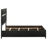 Bed frame showing assembly attachment points
