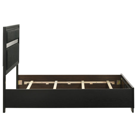 Bed frame showing assembly attachment points