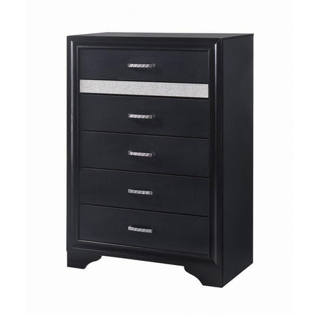 Miranda Queen Storage Bed full view in room