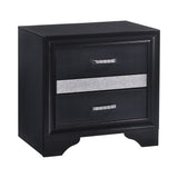 Miranda 5-Drawer Chest Black close-up of finish