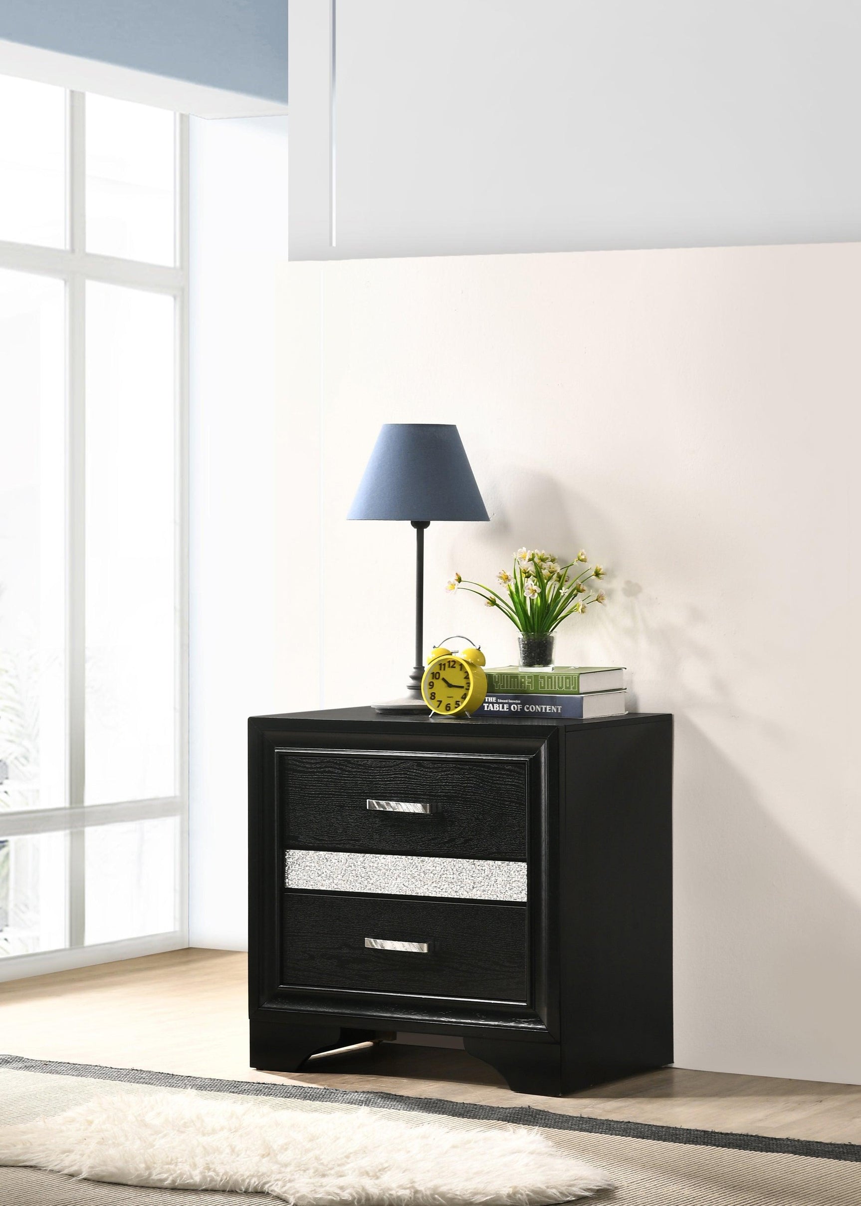 Miranda Rectangular Mirror Black - Ella Furniture