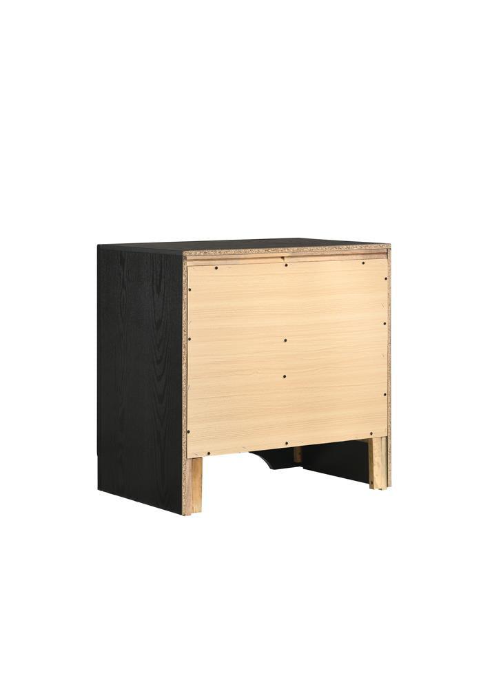Top view of Miranda nightstand surface and tray