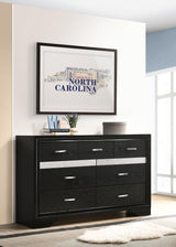 Miranda Rectangular Mirror Black - Ella Furniture