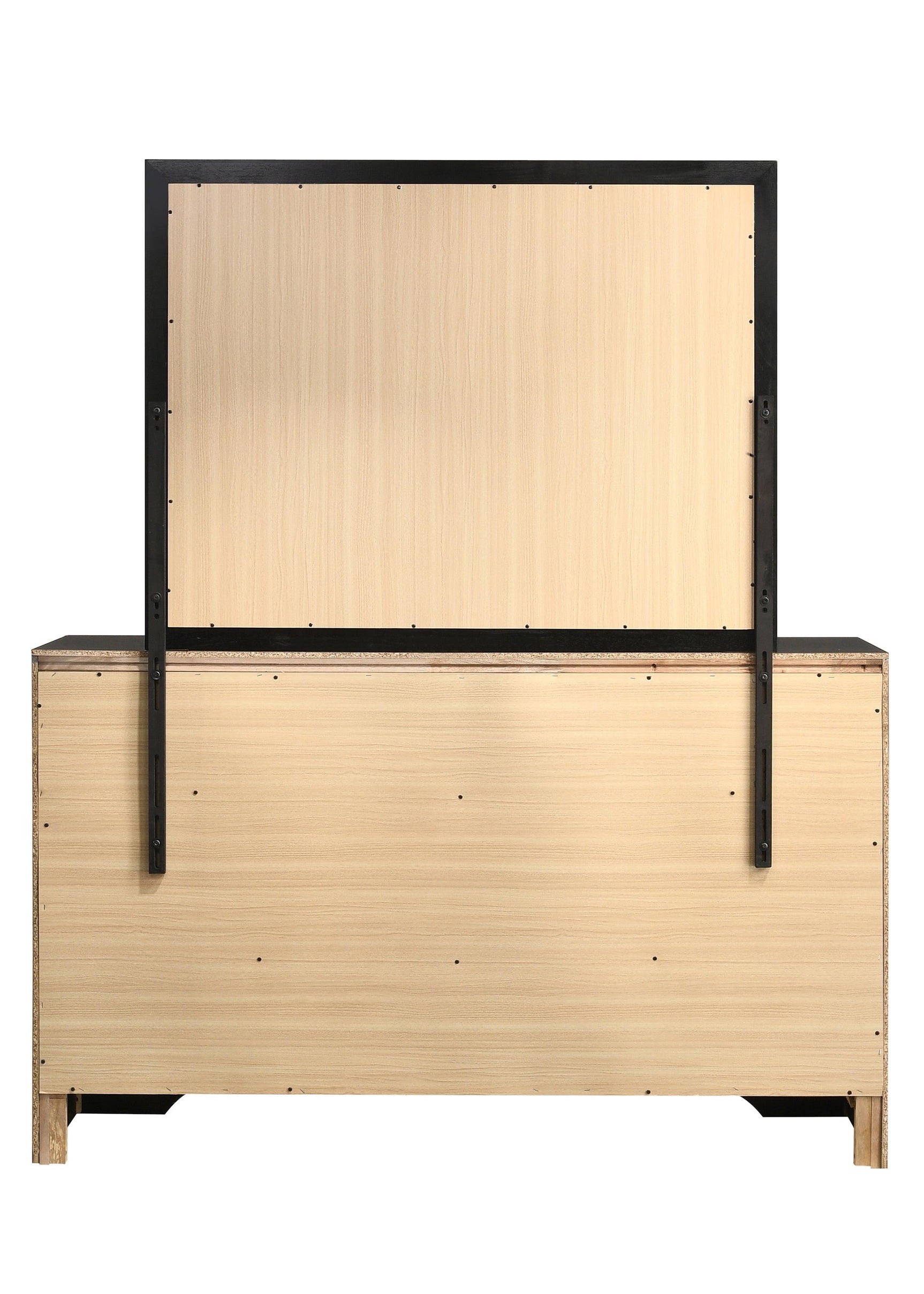 Miranda Rectangular Mirror Black - Ella Furniture