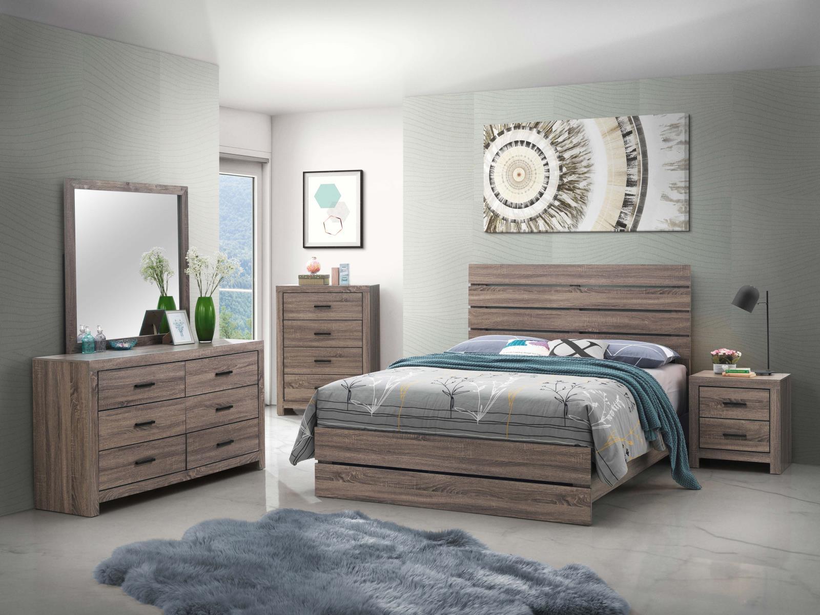 Brantford Nightstand close-up of paper laminate veneer surface