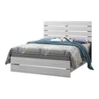 Brantford Coastal White King Panel Bed front view