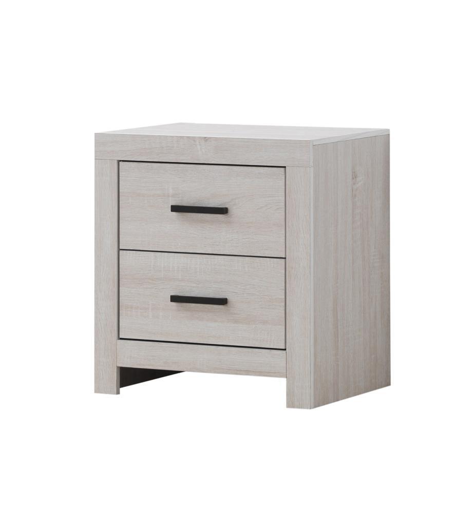 Brantford Coastal White Nightstand side view