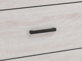 Brantford Coastal White Nightstand detailed drawer close-up