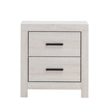 Brantford Coastal White Nightstand drawer open