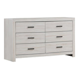Brantford dresser side angle showing drawer depth and finish