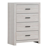 Brantford 4-Drawer Chest Coastal White side view