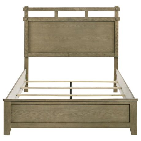 Open slat headboard design of Hazlewood queen bed
