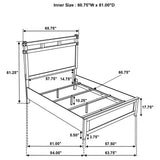 Footboard detail of Hazlewood queen bed