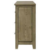Open drawer showing heavy-duty ball bearing glides on Hazlewood dresser