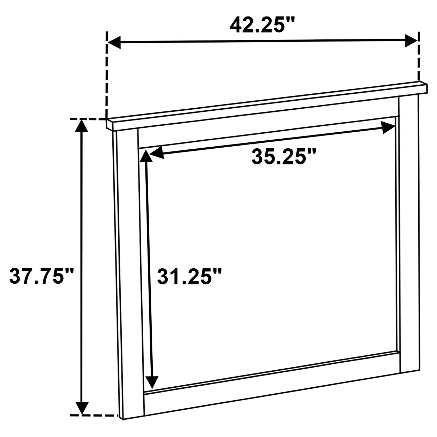 Side view highlighting solid rubberwood frame