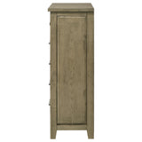 Hazlewood 5-drawer chest of drawers in vineyard oak, front view