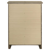 Hazlewood 5-drawer chest of drawers in vineyard oak, front view