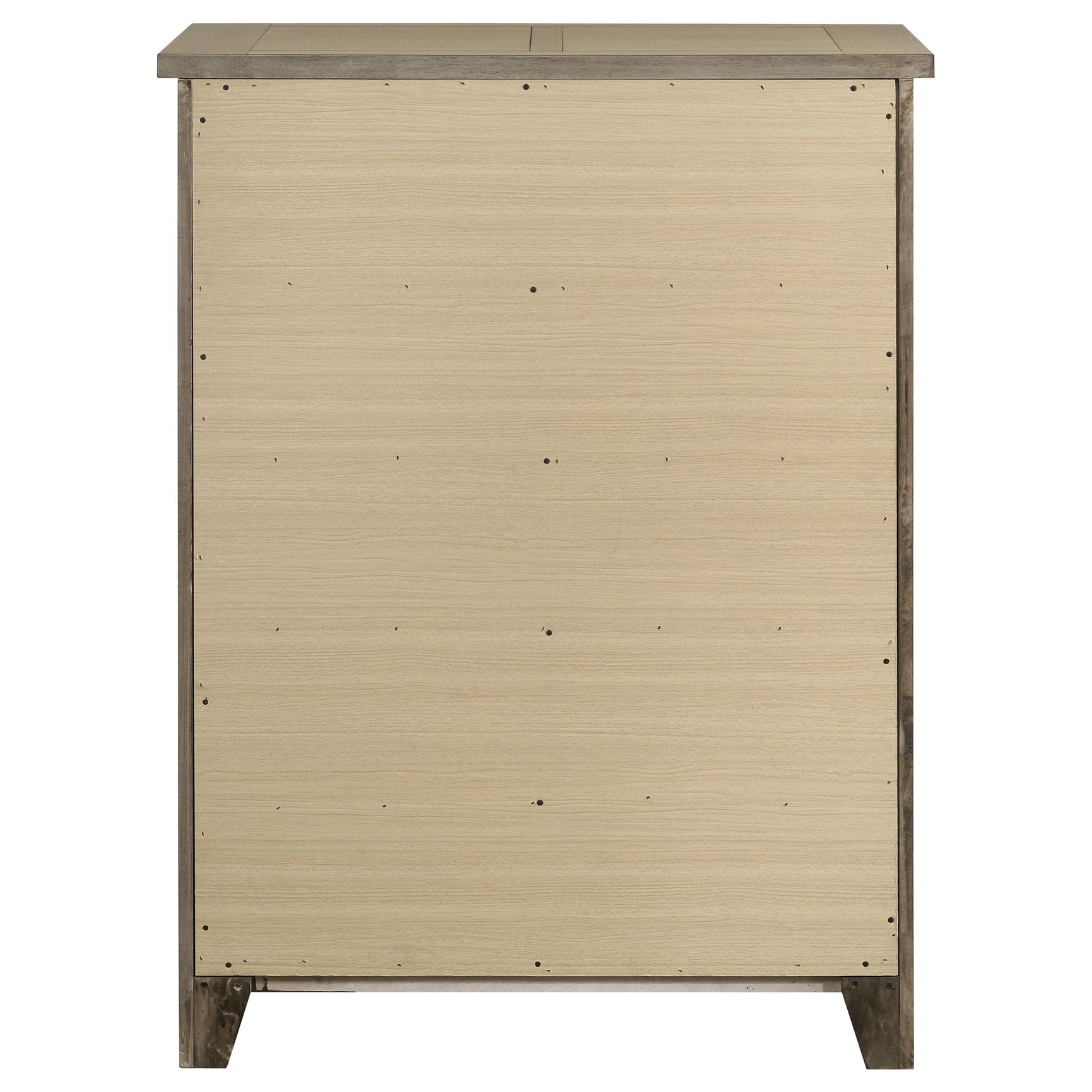 Hazlewood 5-drawer chest of drawers in vineyard oak, front view