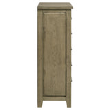 Hazlewood 5-drawer chest of drawers in vineyard oak, front view