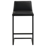 Vardon Genuine Leather Bar Stool Black Set of 2 — product image 3