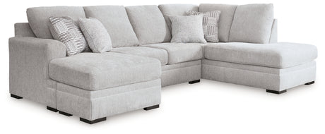 Fabric detail of Gabyleigh sectional with chaise