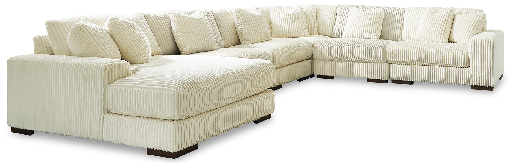 Living room setup with Lindyn Ivory Sectional