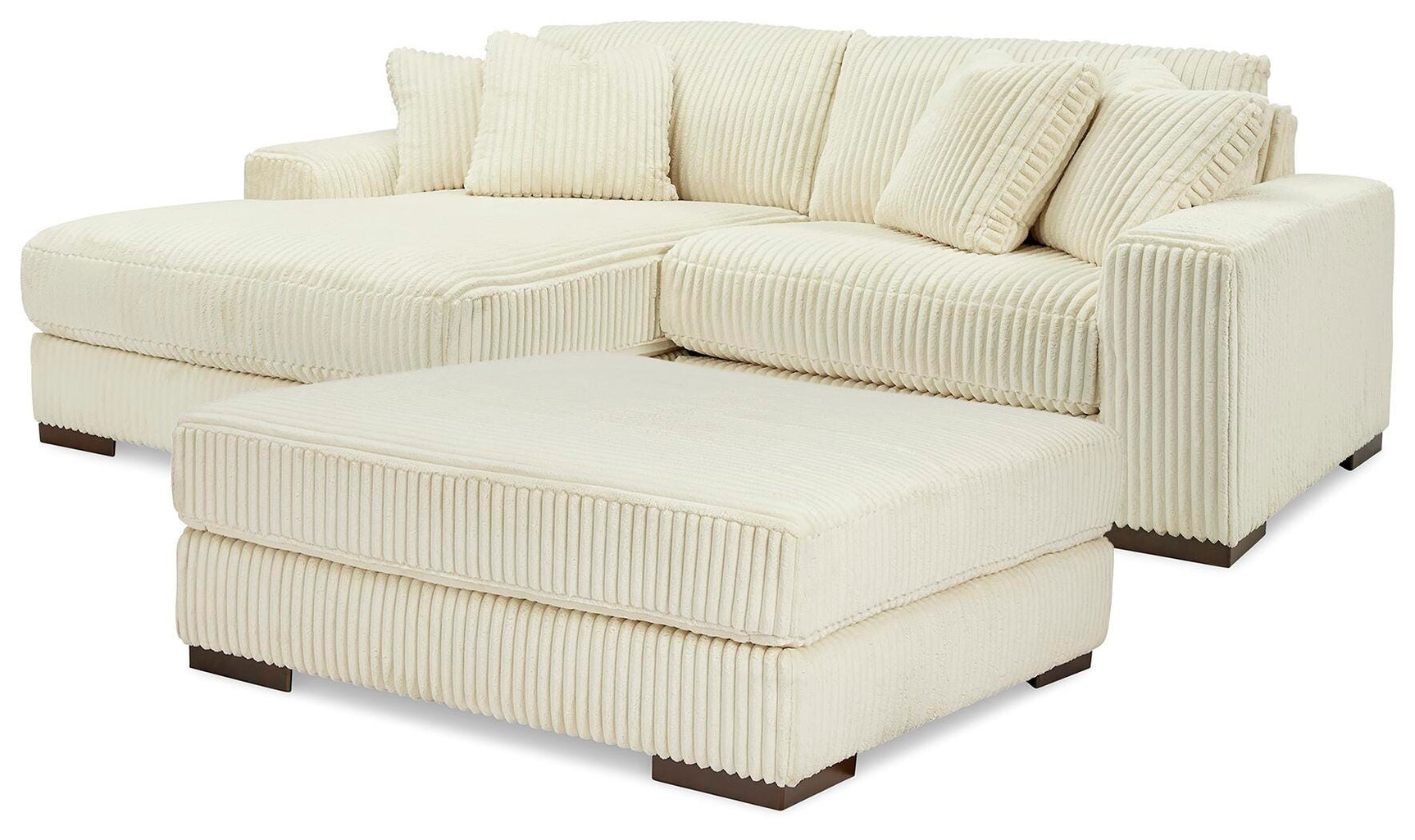 Lindyn Ivory 2-Piece Sectional with Ottoman - image 2