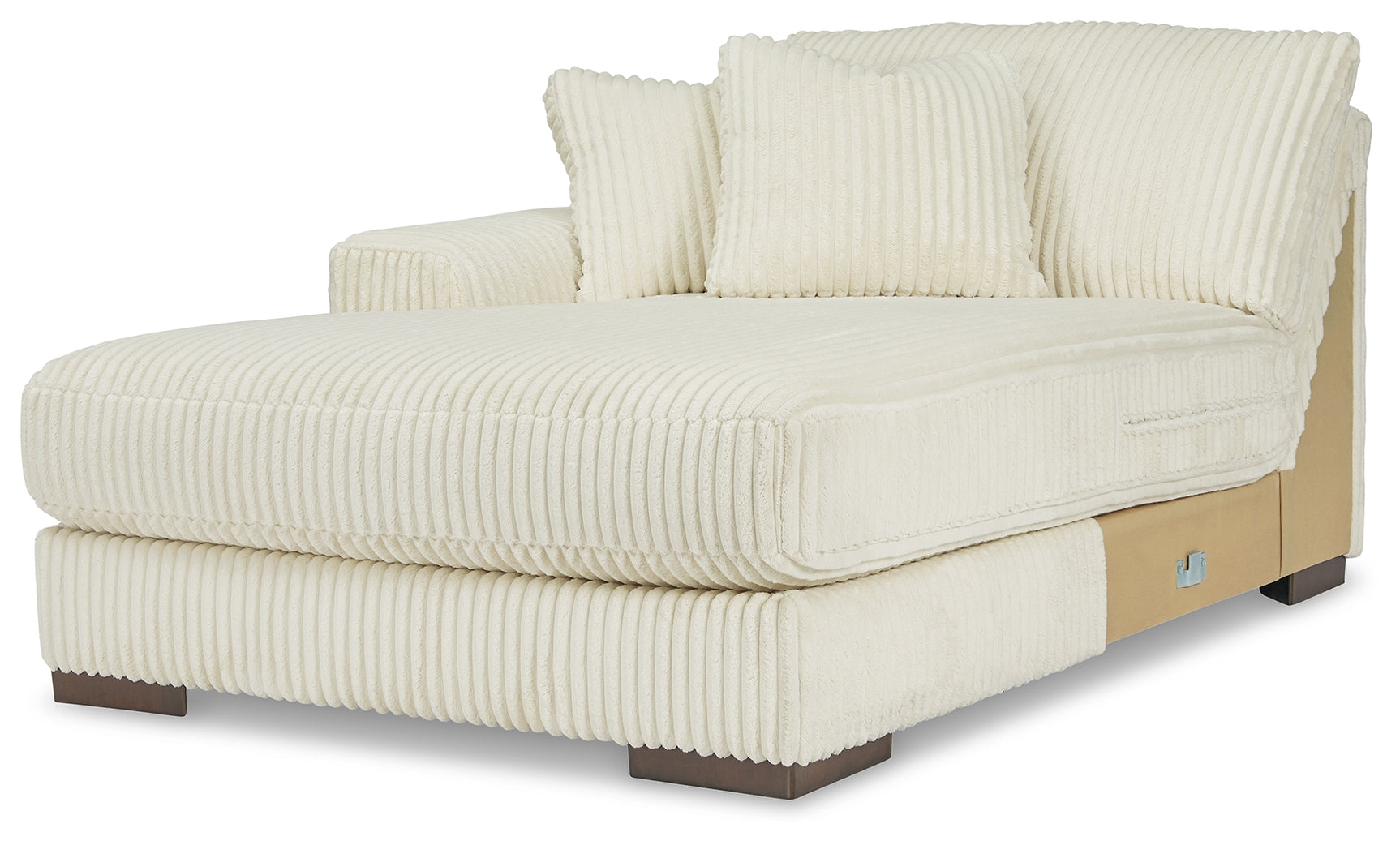 Lindyn Ivory 4-Piece Sectional Sofa with Chaise alternate room angle