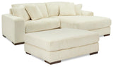 Lindyn Ivory 2-Piece Sectional with Ottoman - image 2