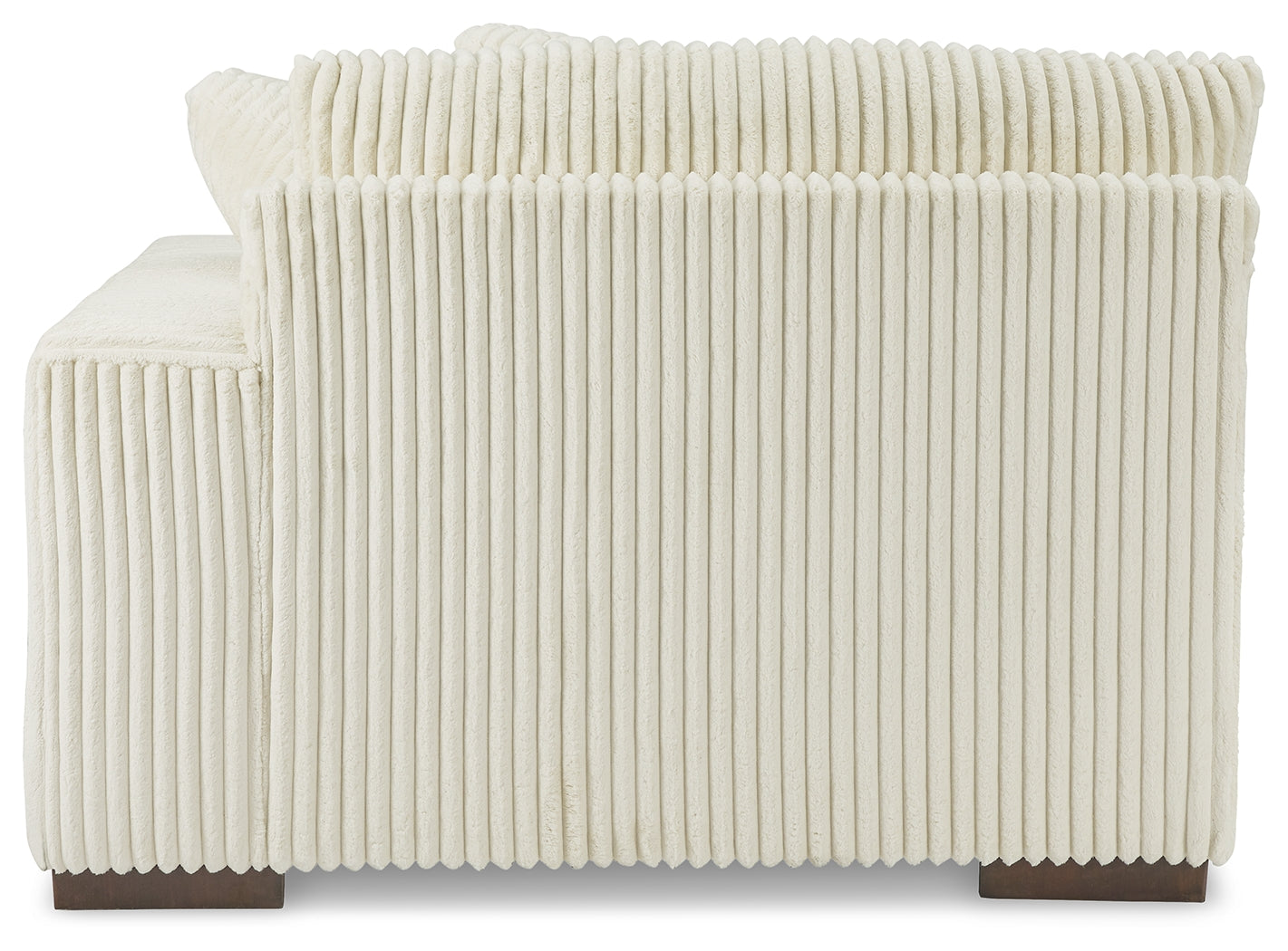 Lindyn Ivory Velvet 4-Piece Sectional corner detail