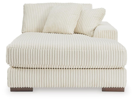 Lindyn Ivory Velvet Super Chaise - image 7