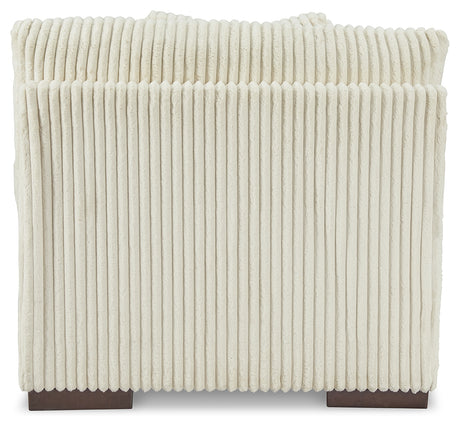 Lindyn Ivory Velvet 4-Piece Sectional sofa close-up