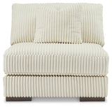 Lindyn Ivory 4-Piece Sectional Sofa with Chaise side perspective