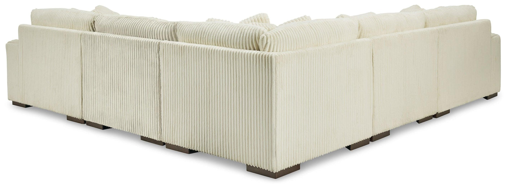 Back angle detail of Lindyn Fog 5-Piece Sectional sofa