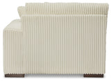 Back side view of Lindyn sectional sofa