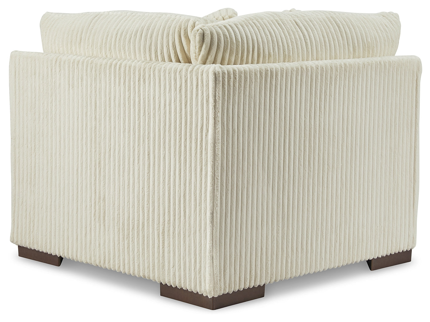 Lindyn Ivory 4-Piece Sectional Sofa with Chaise detail stitching view