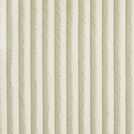 Side view showing fabric swatch of Lindyn Ivory