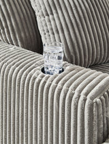 USB charging port detail on Lindyn Chaise