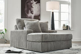 Cozy living room scene with Lindyn Fog Velvet Chaise