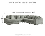 Lindyn Fog 5-Piece Sectional with Ottoman - image 7
