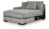 main view of Lindyn Fog 4-Piece Sectional with Double Chaise sectional sofa