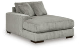 Lindyn Fog Velvet 4-Piece Sectional with Chaise - image 2