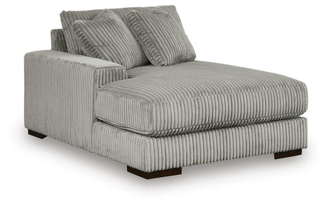 Room view of Lindyn Fog 4-Piece Sectional with Double Chaise