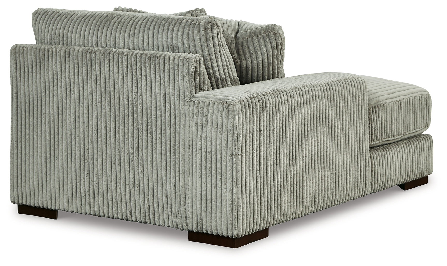 back view of Lindyn Fog 3-Piece Sectional Sofa with Double Chaise