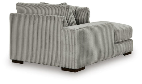 Lindyn Fog Velvet 3-Piece Sectional with Double Chaise - image 6