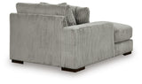 side view of Lindyn Fog 4-Piece Sectional with Double Chaise sectional sofa