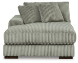 side view of Lindyn Fog 4-Piece Sectional with Double Chaise sectional sofa