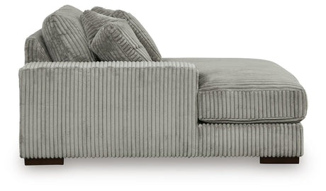 Lindyn Fog Velvet 3-Piece Sectional with Double Chaise - image 7