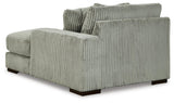room view of Lindyn Fog 4-Piece Sectional with Double Chaise sectional sofa
